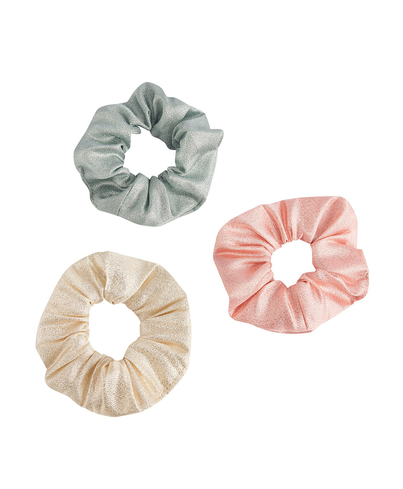Set 3 scrunchies mujer brillantes Set 3 scrunchies mujer brillantes