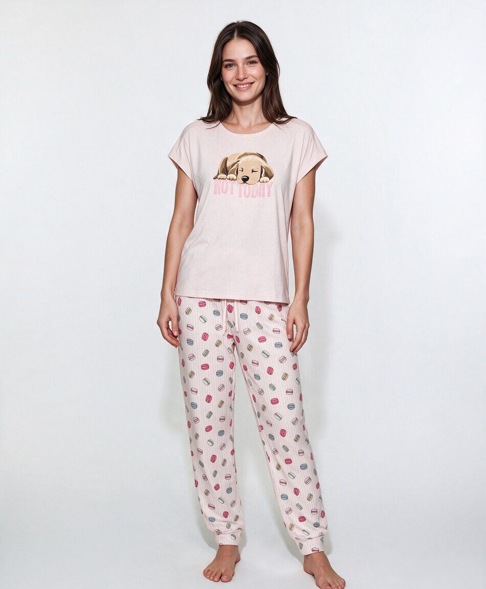 Pijama mujer melange dog