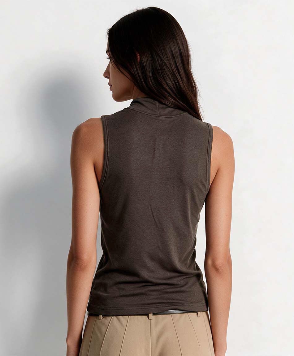 Polera mujer cuello alto