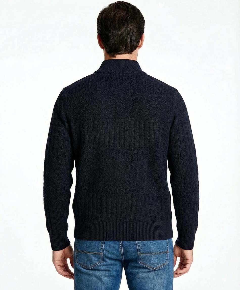 Sweater hombre hz navy trenzado