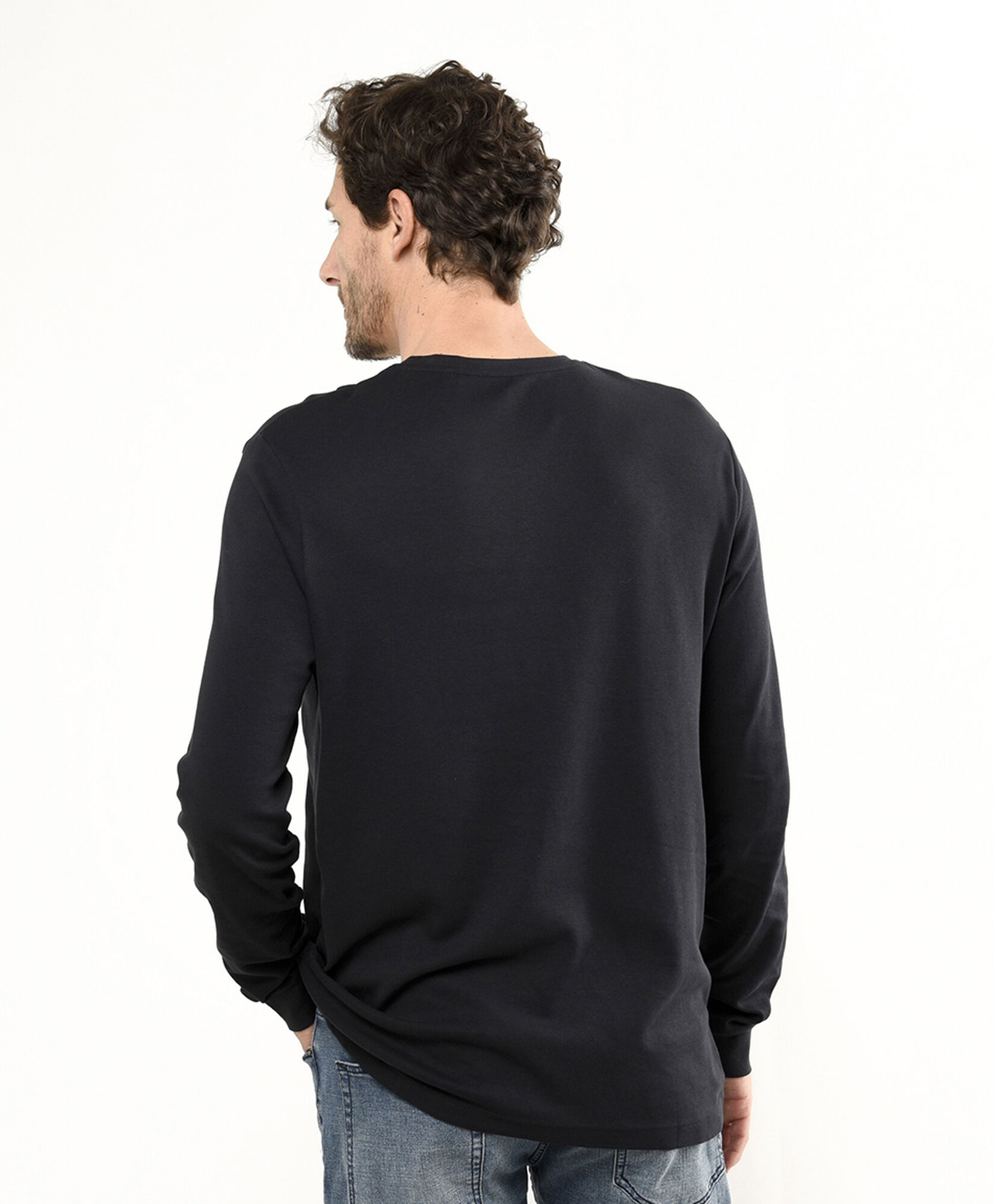 Polera hombre lisa manga larga Polera hombre lisa manga larga