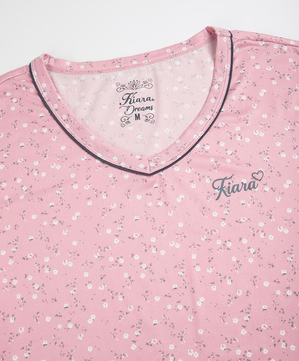 Pijama mujer capri floreado
