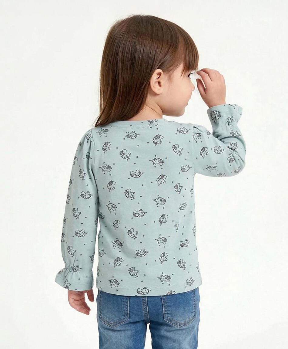 Polera beb&eacute; look unicorinio