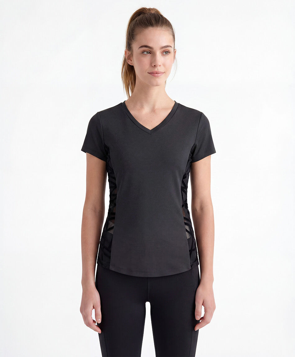 Polera deportiva mujer malla