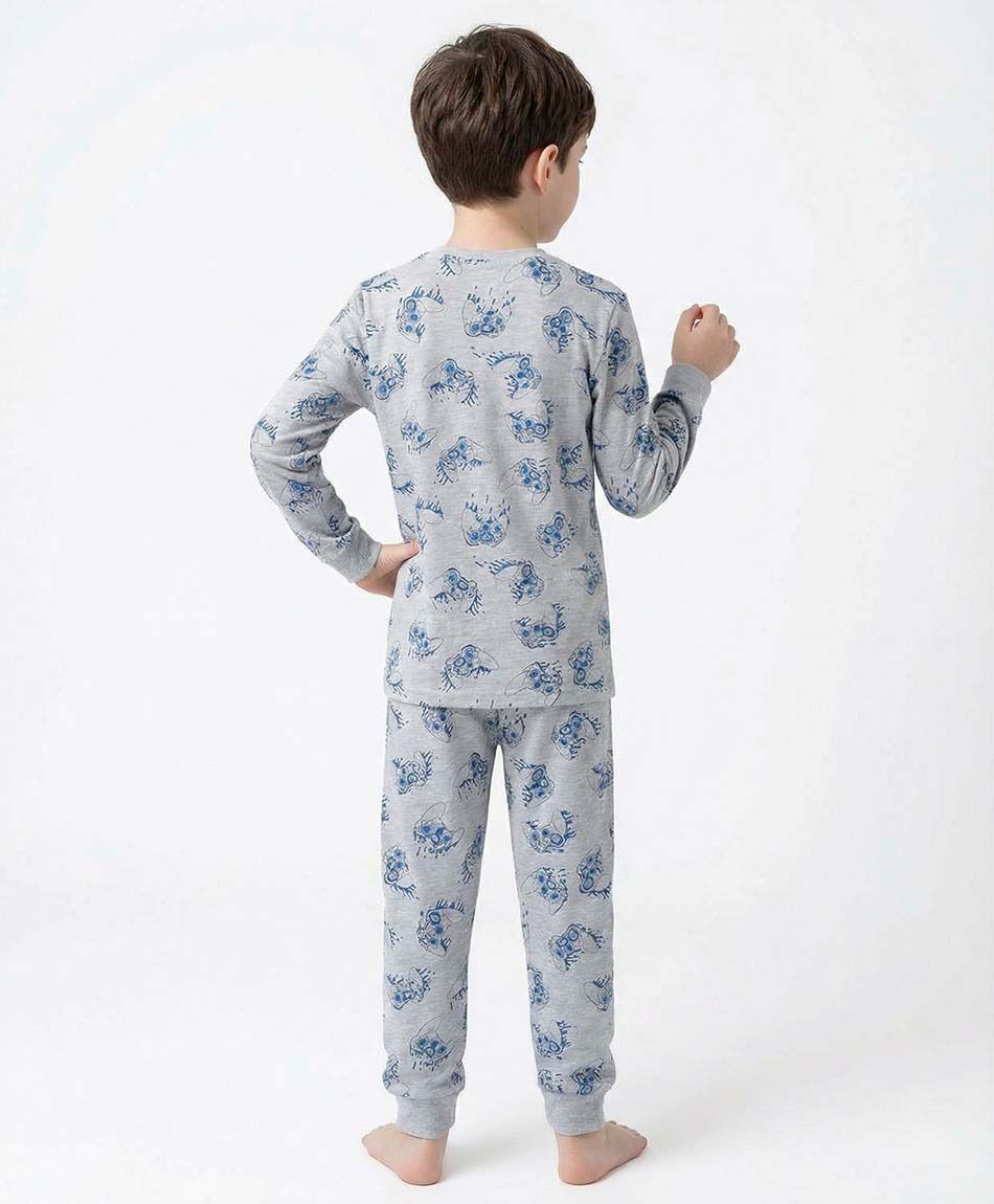 Pijama ni&ntilde;o print gamer