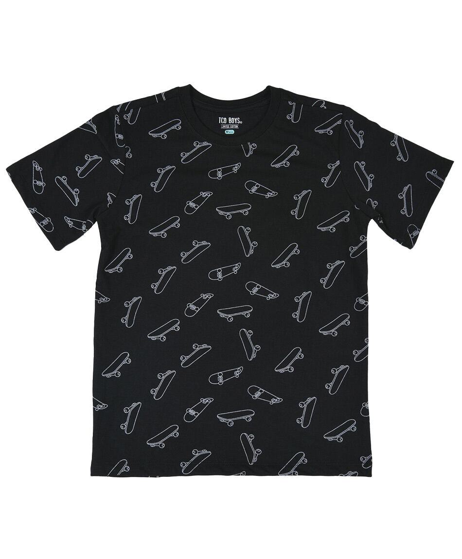 Polera niño patinetas