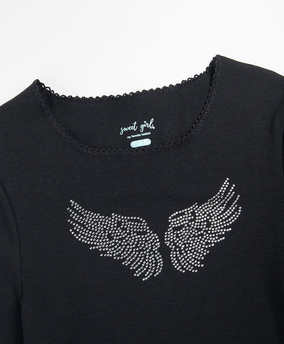 Polera ni&ntilde;a dise&ntilde;o alas