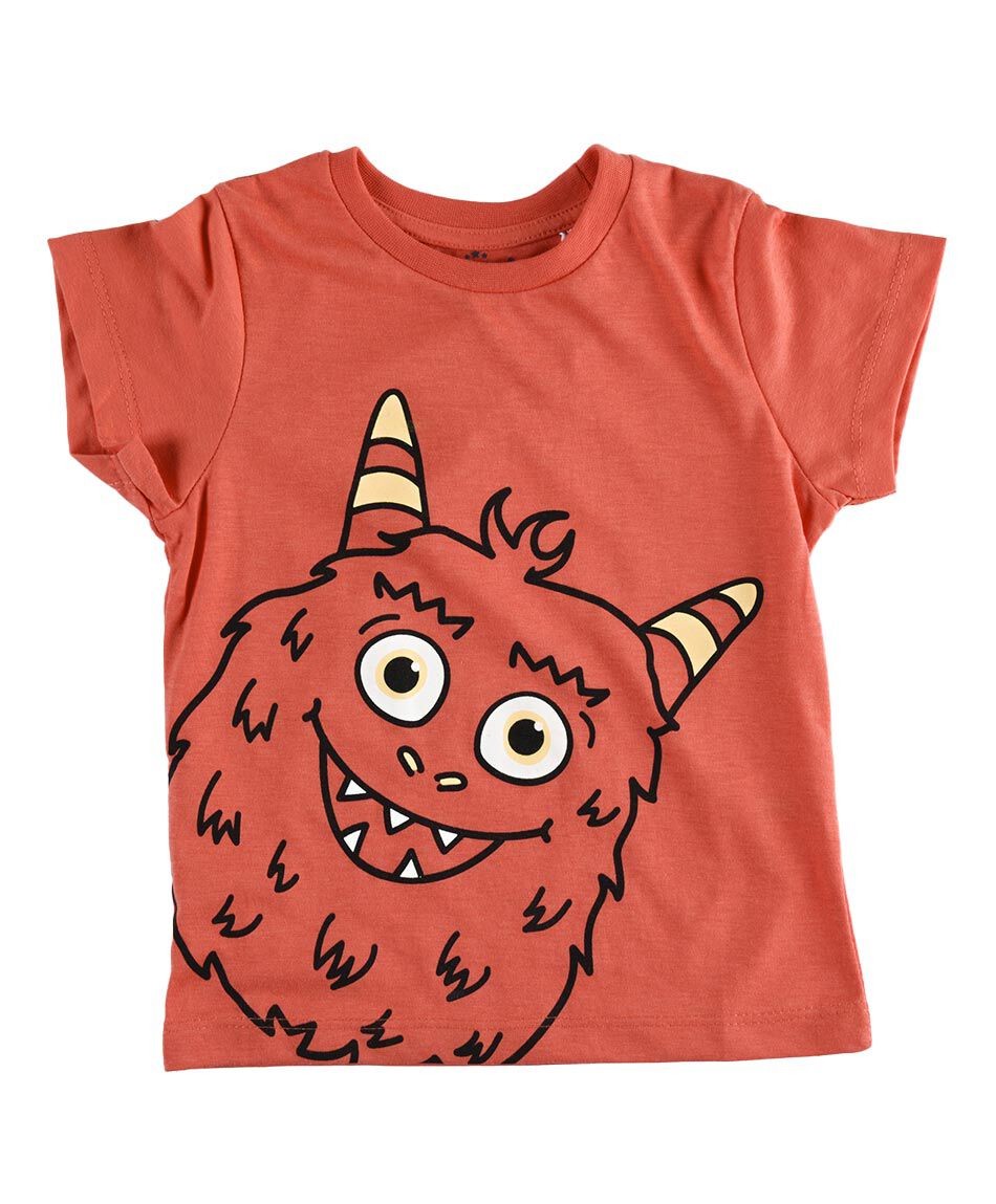 Polera estampada monster