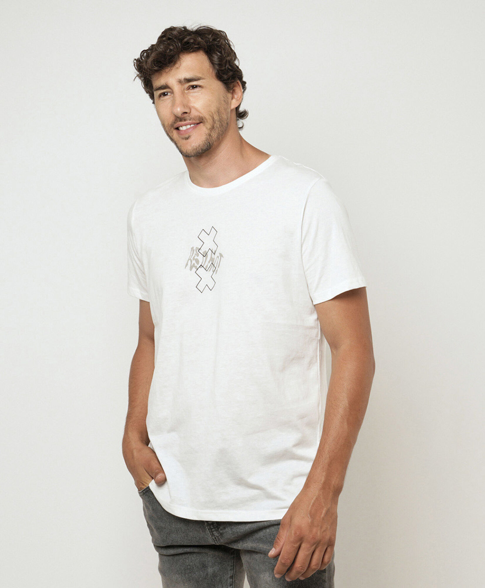 Polera hombre doble equis blanca Polera hombre doble equis blanca