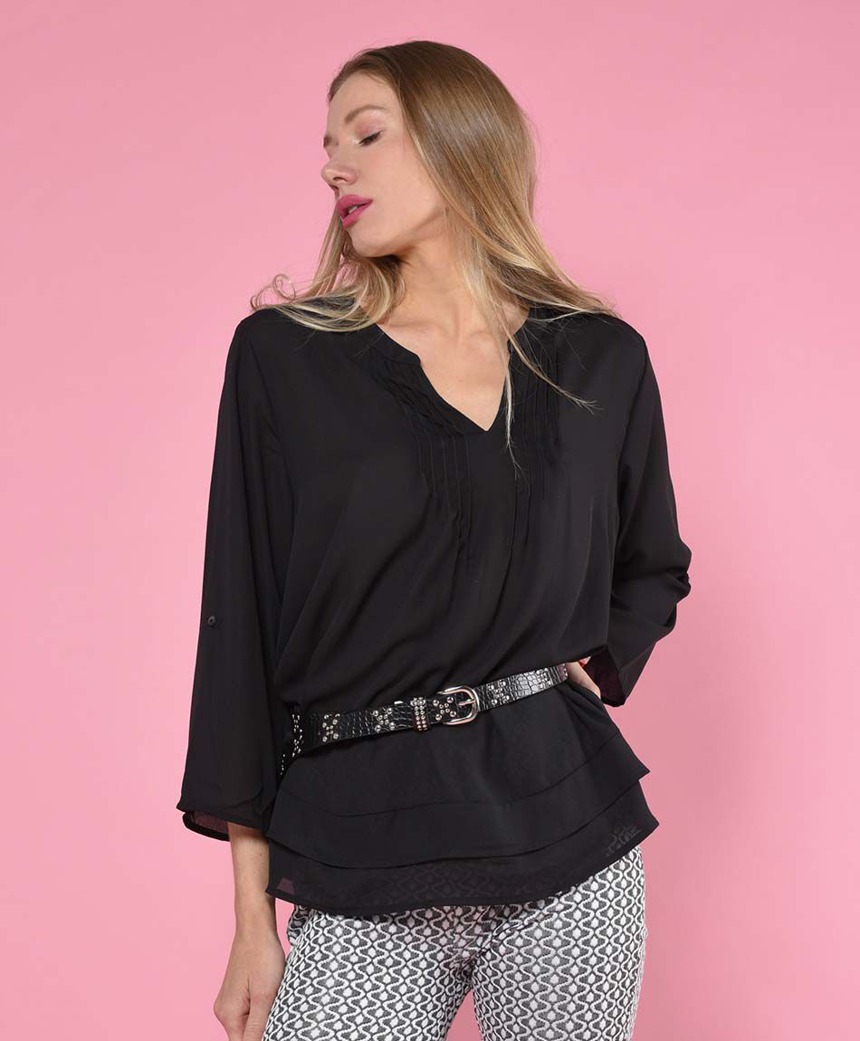 Blusa oversize manga 3/4