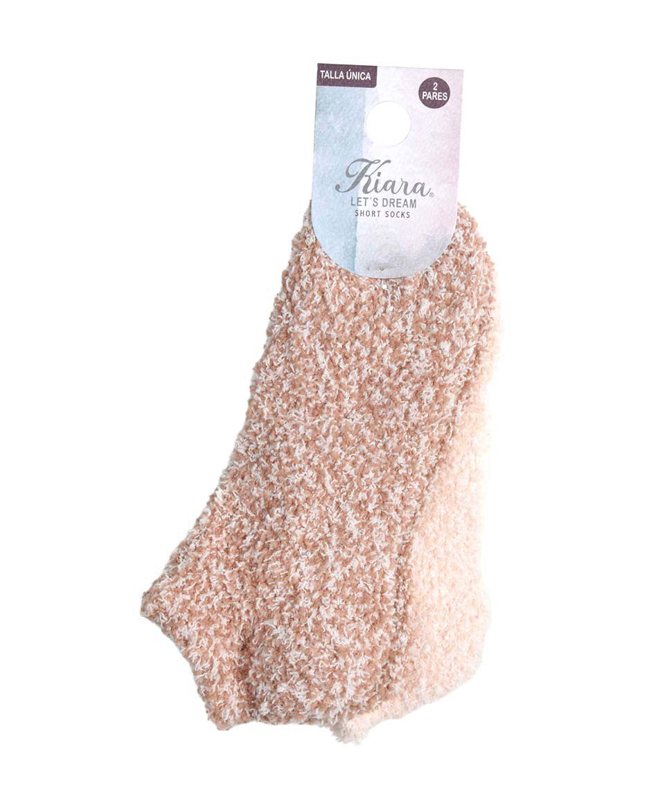 Pack 2 calcetines mujer cortos jaspeados