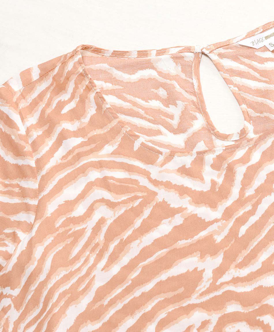 Blusa mujer estampado animal print
