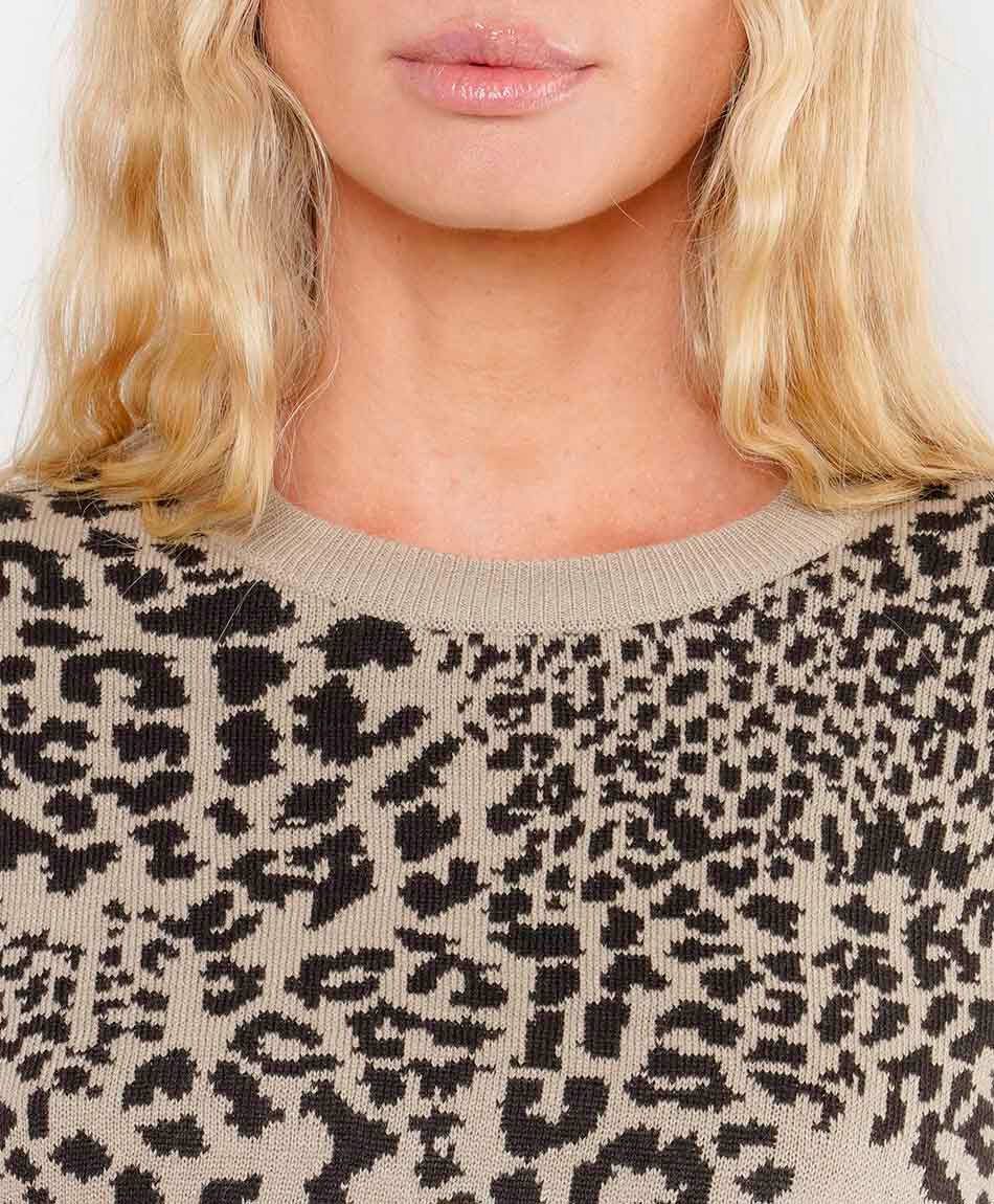 Sweater mujer animal print