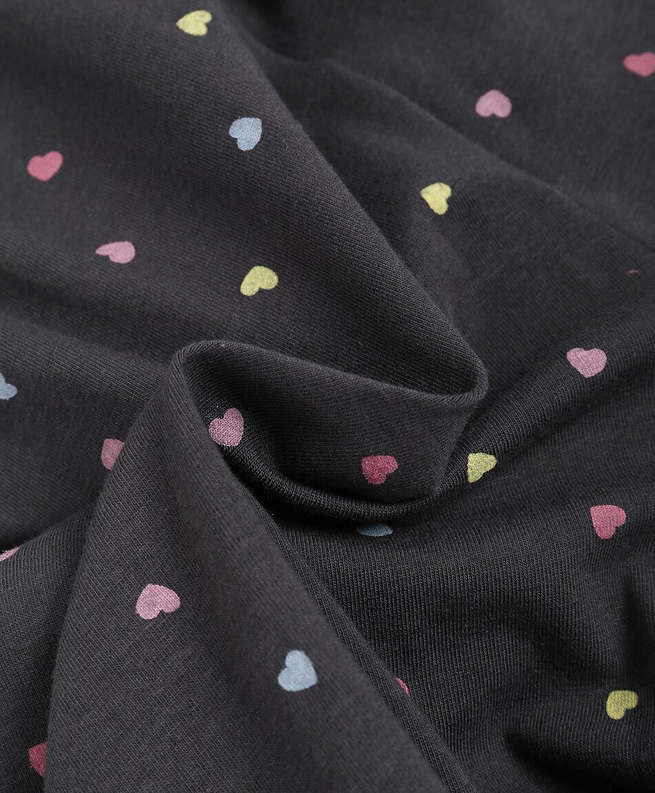 Leggins ni&ntilde;a estamapdo corazones