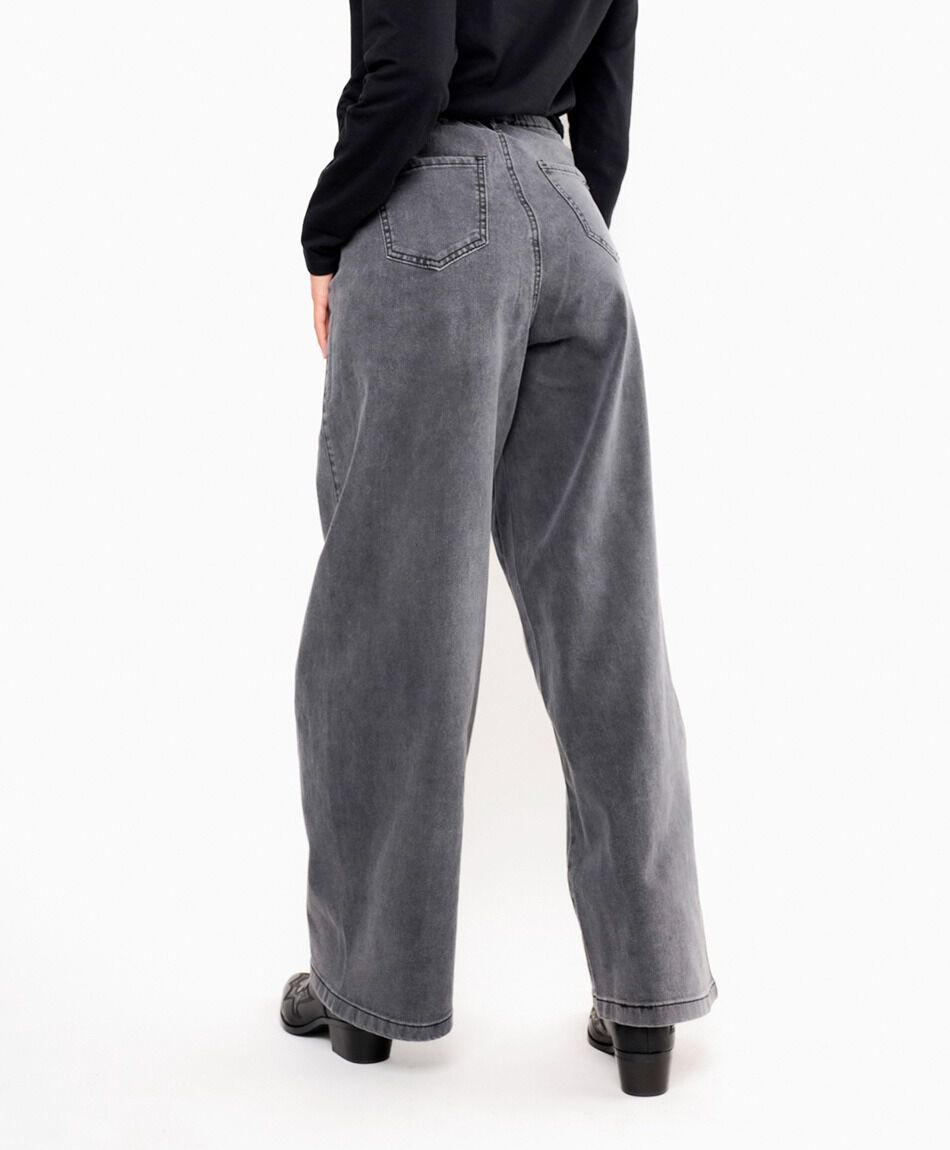 Jeans mujer comfy lazo grey