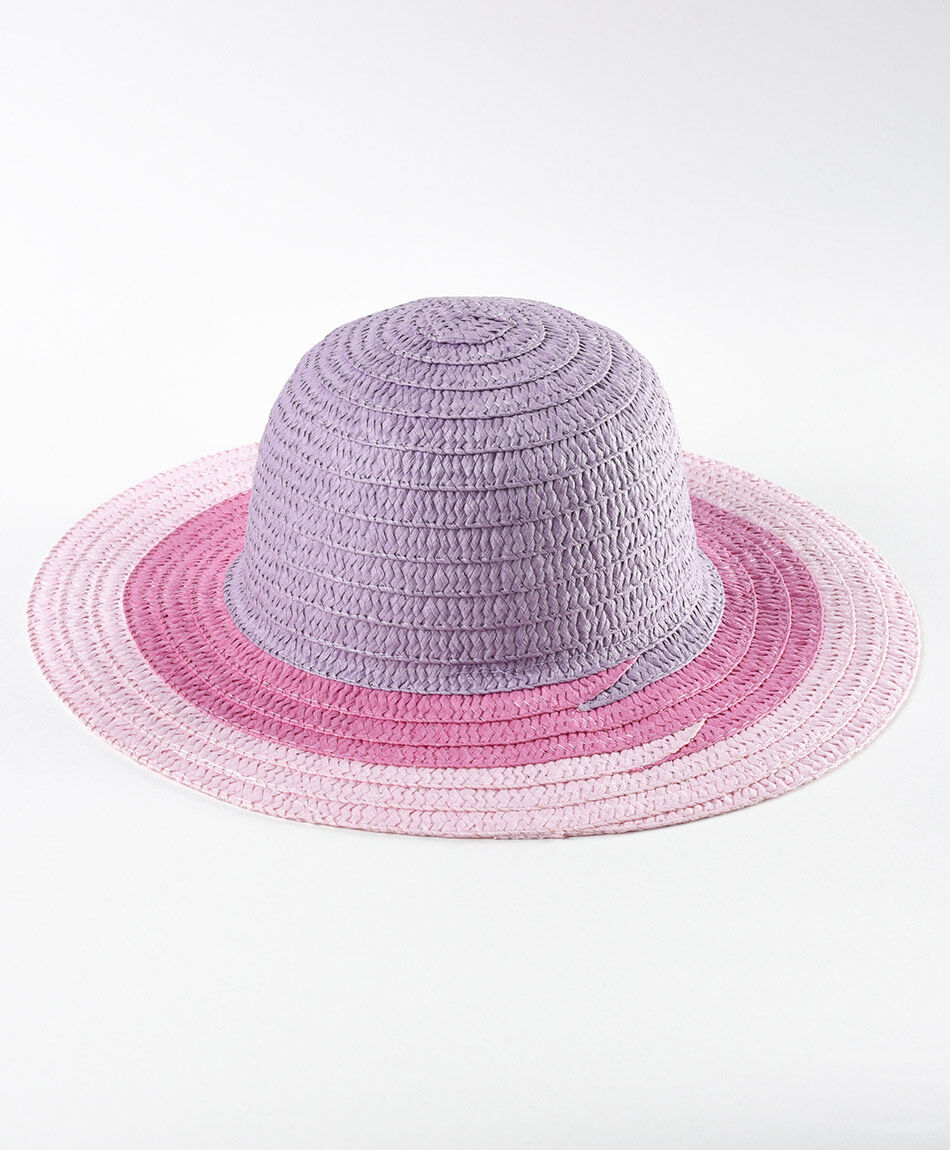 Sombrero ni&ntilde;a tonos lilas