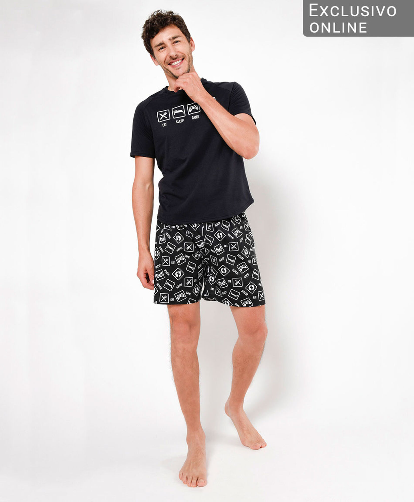 Pijama hombre gamer 2 piezas Pijama hombre gamer 2 piezas