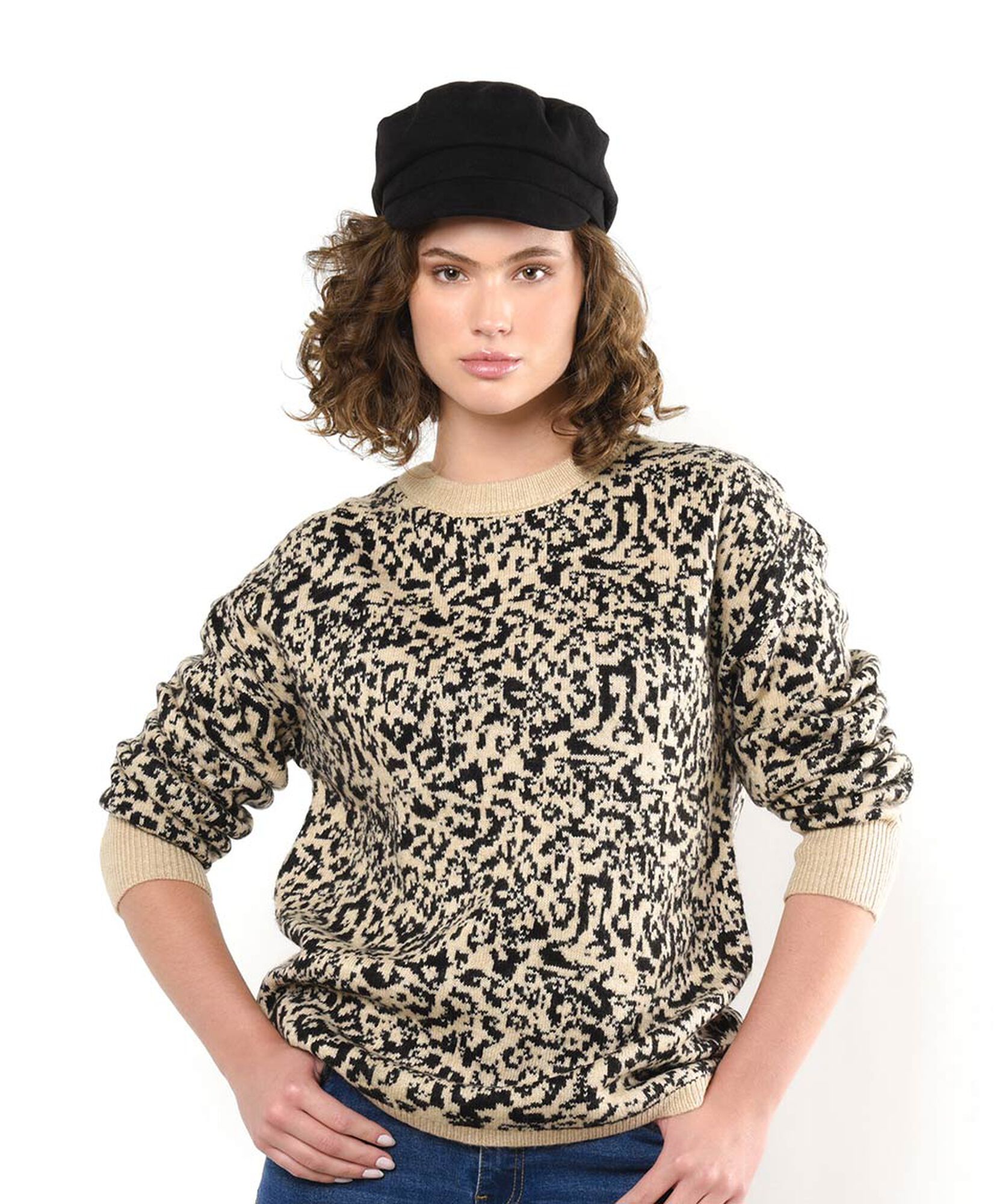 Sweater mujer animal print leopardo Sweater mujer animal print leopardo