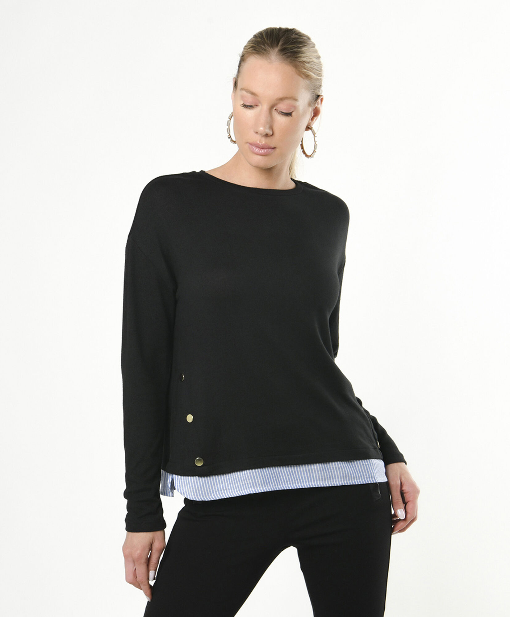 Polera mujer lanosa basta doble Polera mujer lanosa basta doble