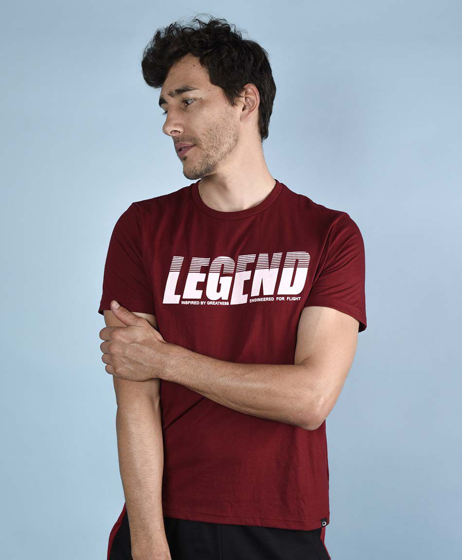 Polera deportiva manga corta cuello redondo