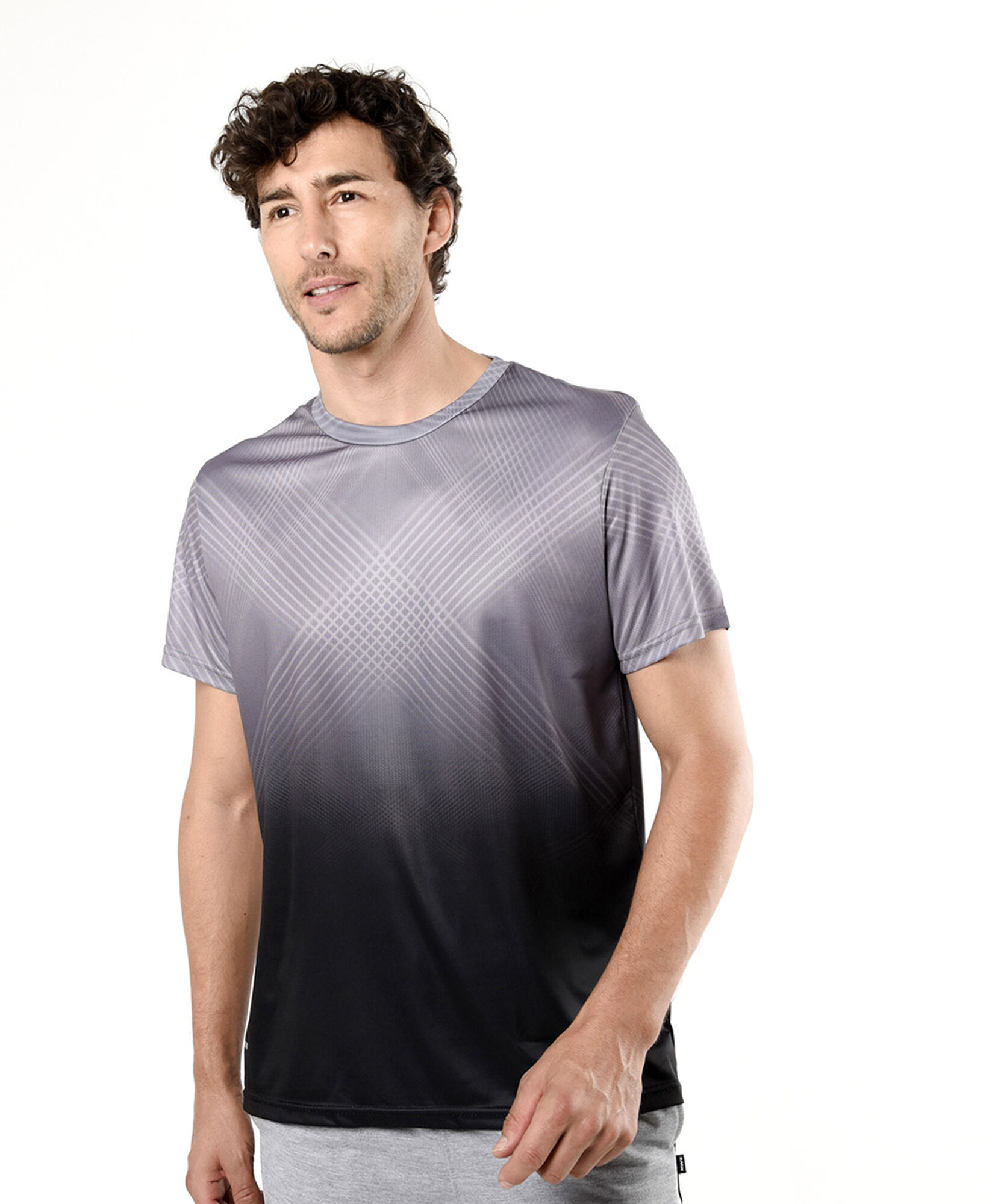 Polera deportiva hombre líneas Polera deportiva hombre líneas