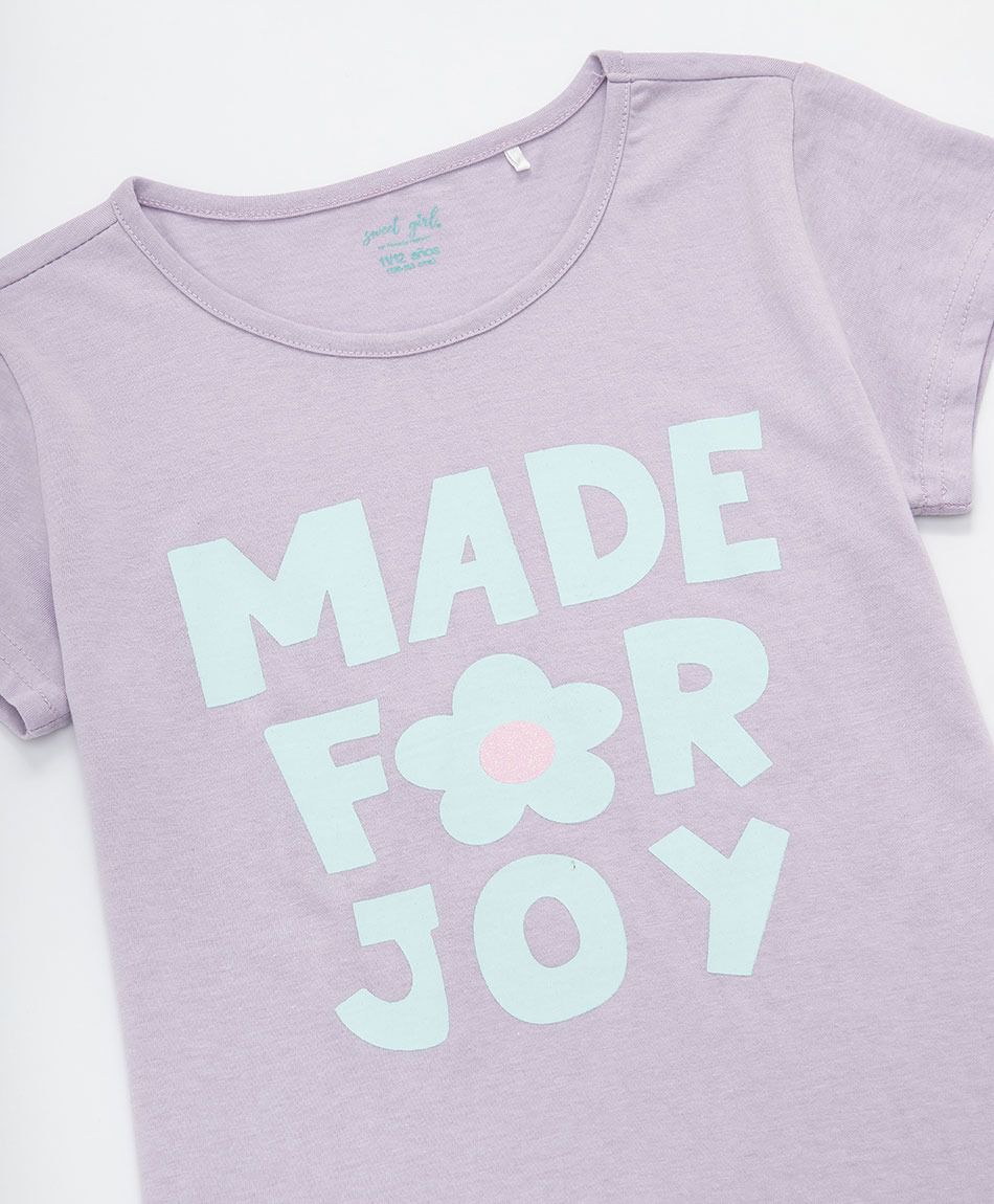 Polera ni&ntilde;a made for joy