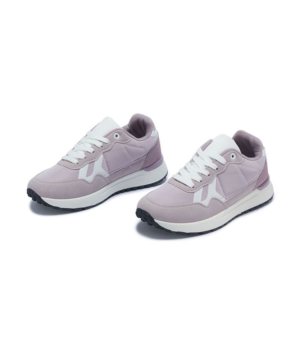 Zapatilla mujer estilo retro palo rosa