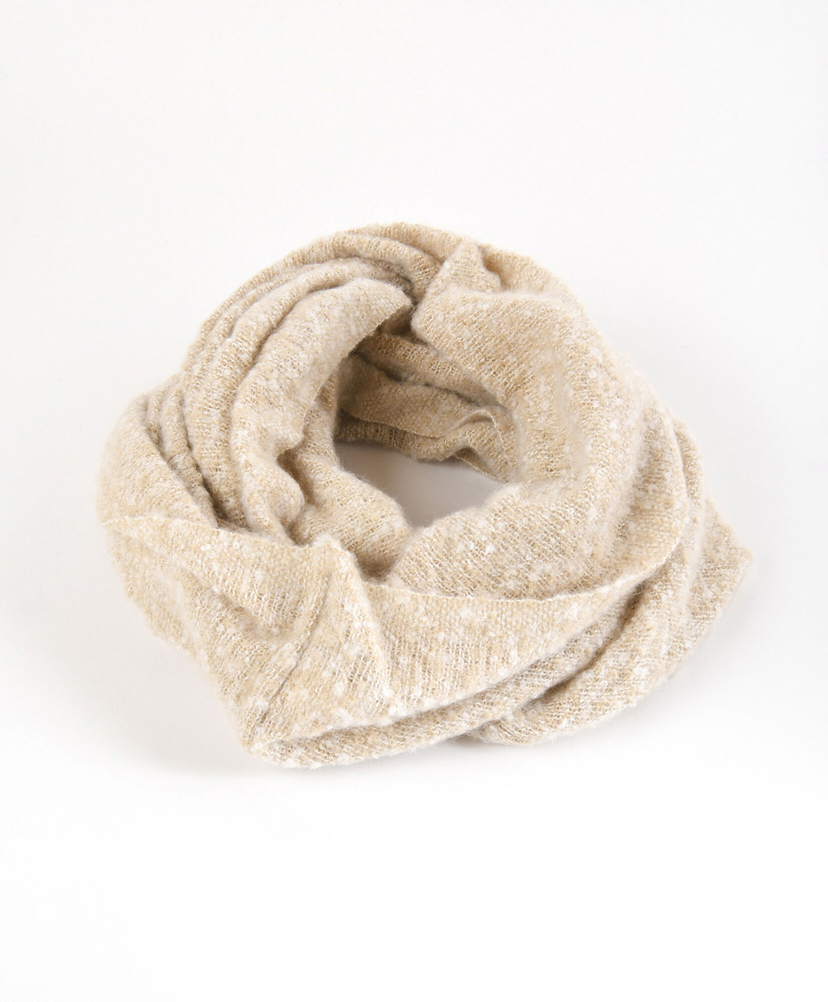 Bufanda mujer tipo cuello beige Bufanda mujer tipo cuello beige
