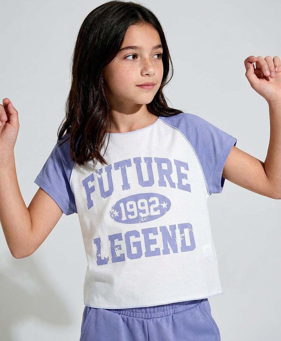 Polera ni&ntilde;a future legend azul
