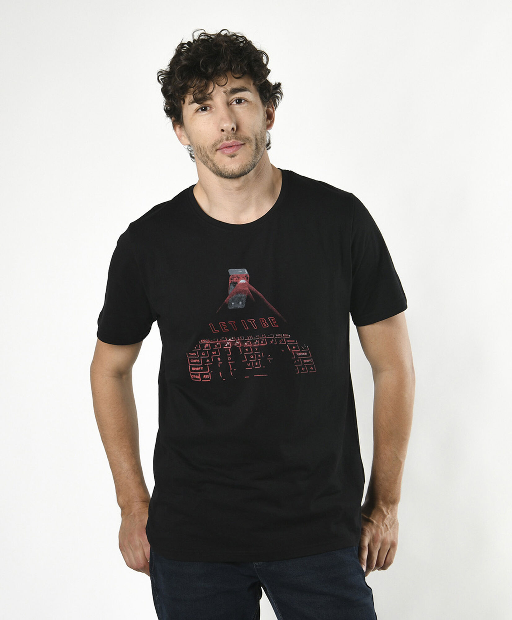 Polera hombre teclado Polera hombre teclado