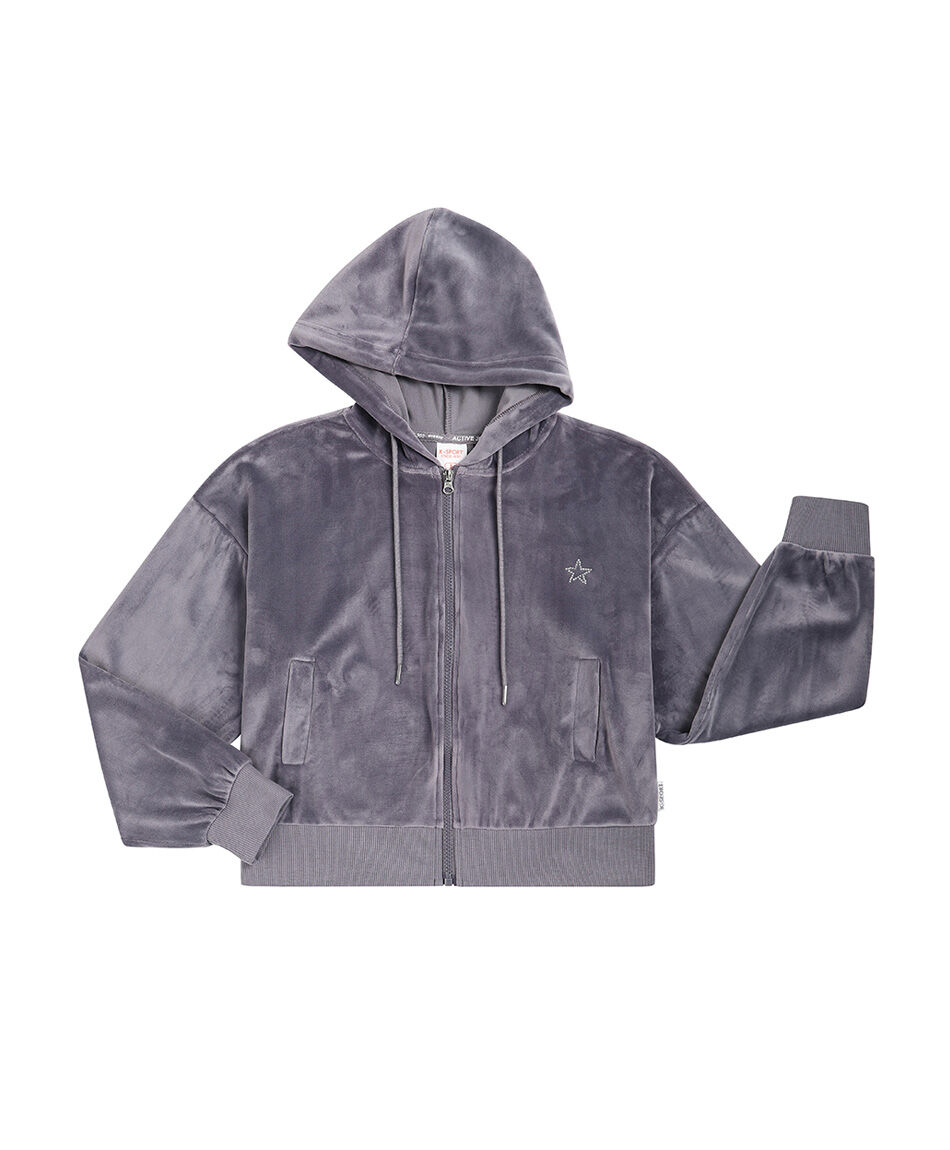 Poler&oacute;n deportivo mujer hoodie lila