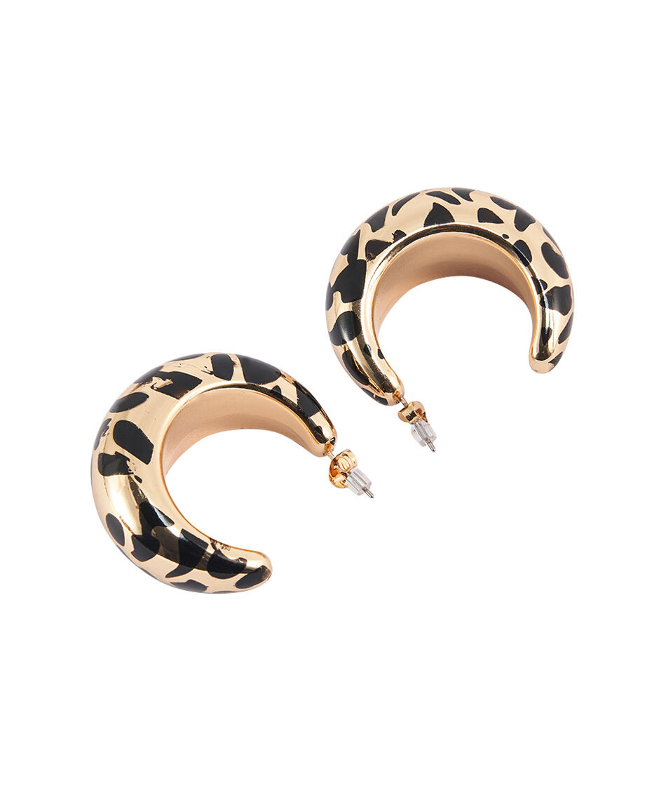 Aros mujer animal print
