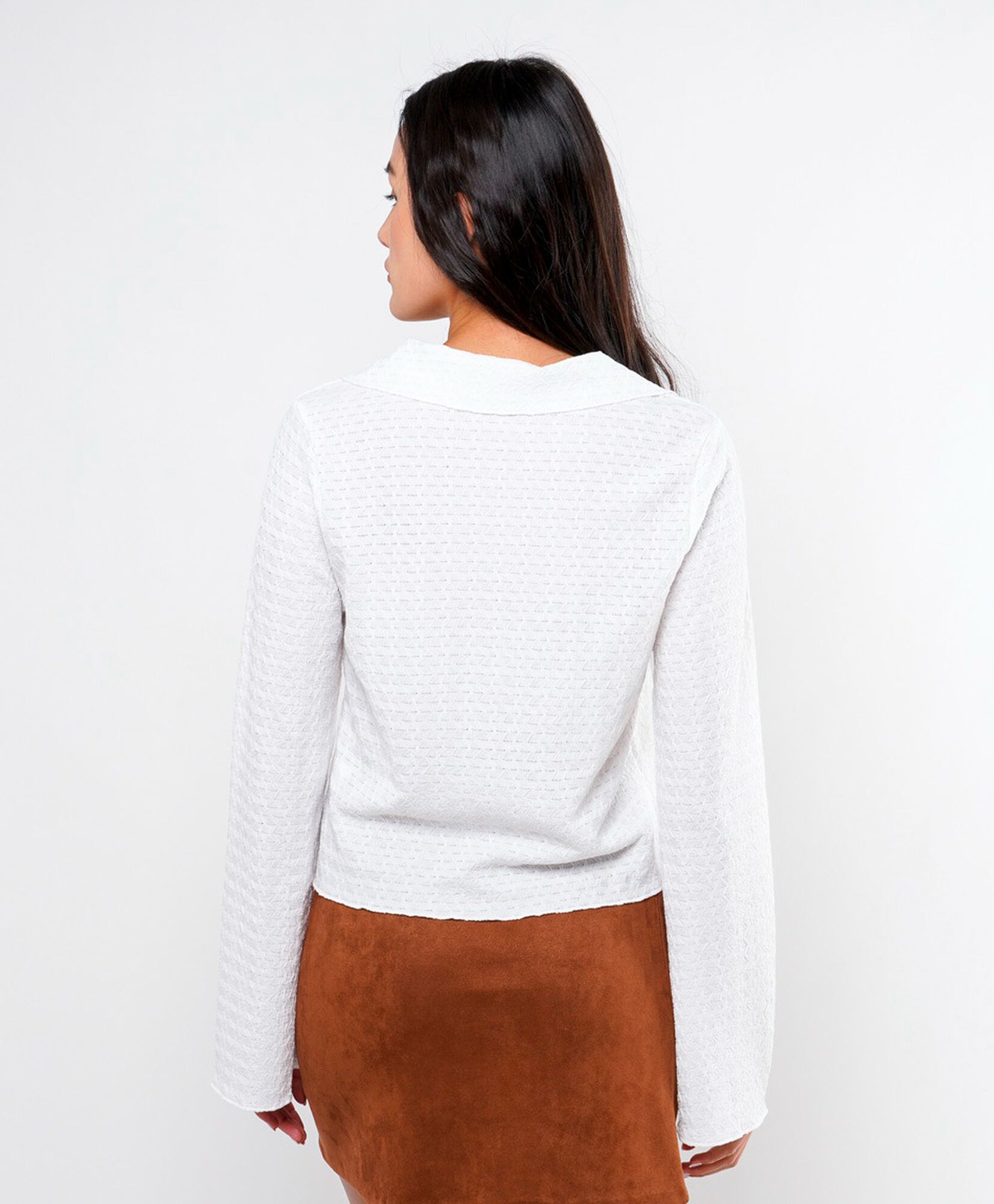 Blusa mujer mini líneas corta Blusa mujer mini líneas corta
