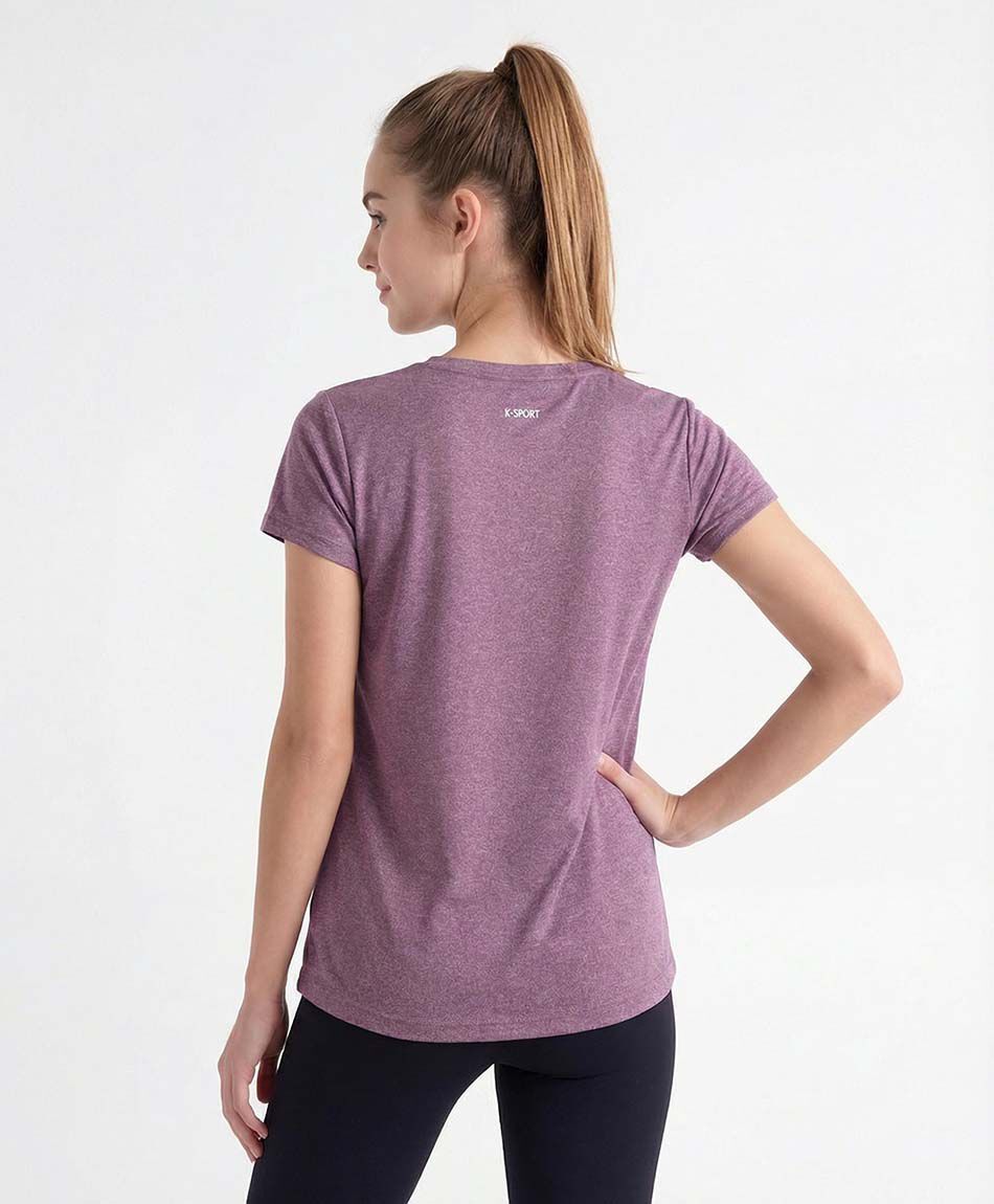Polera deportiva mujer belive morado