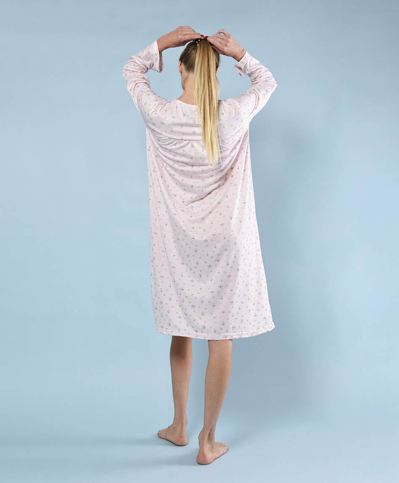 Camisa de dormir mujer larga floreada Camisa de dormir mujer larga floreada