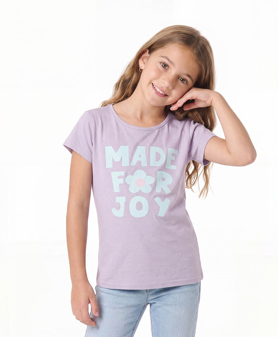 Polera ni&ntilde;a made for joy