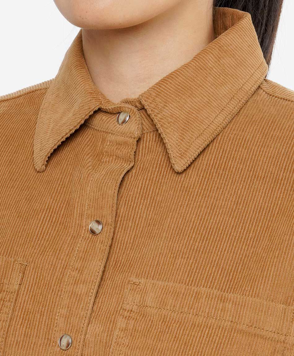 Chaqueta mujer corderoy bolsillo