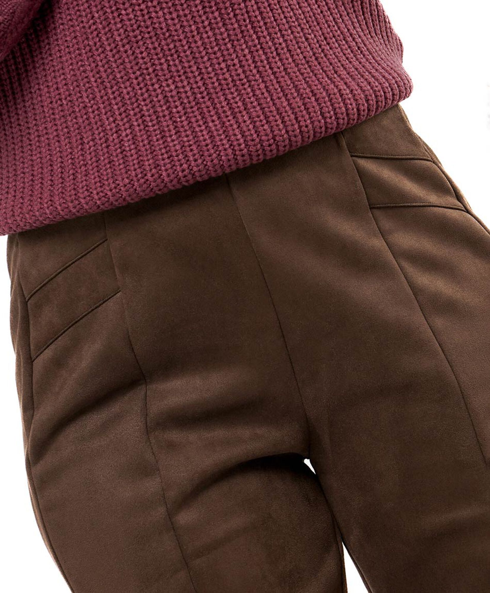 Leggins mujer suede café Leggins mujer suede café