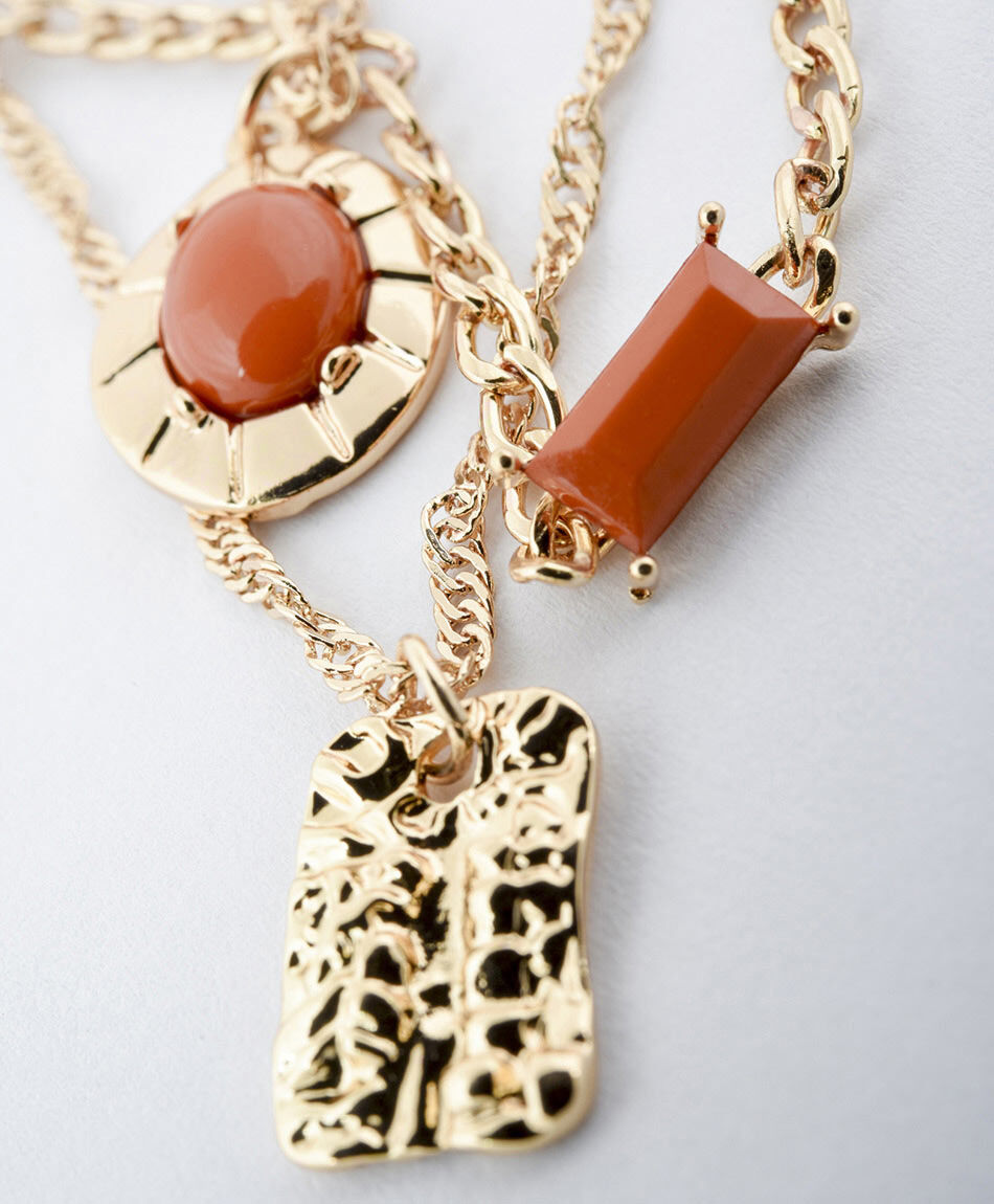 Collares mujer dorado