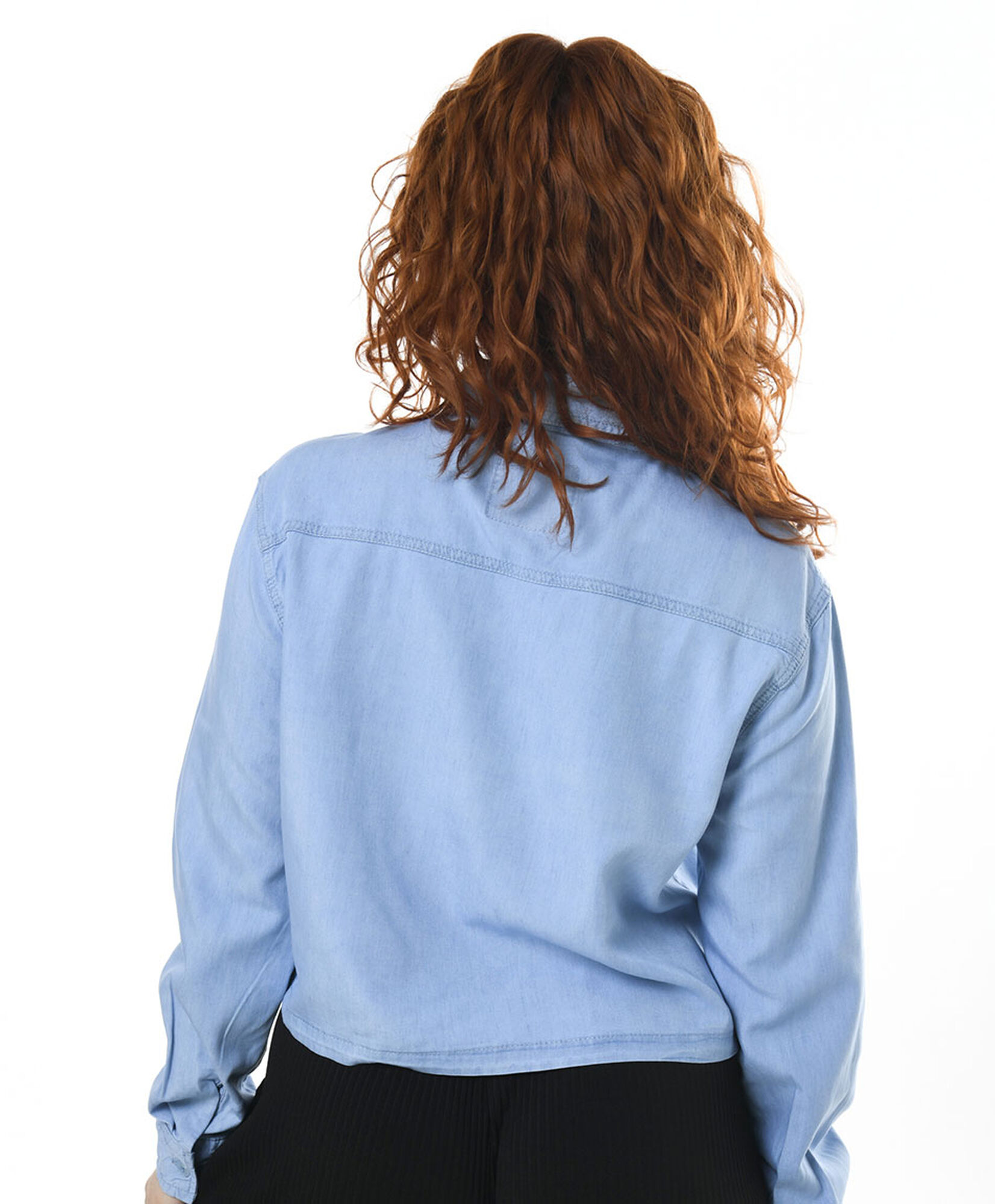 Blusa mujer denim crop Blusa mujer denim crop