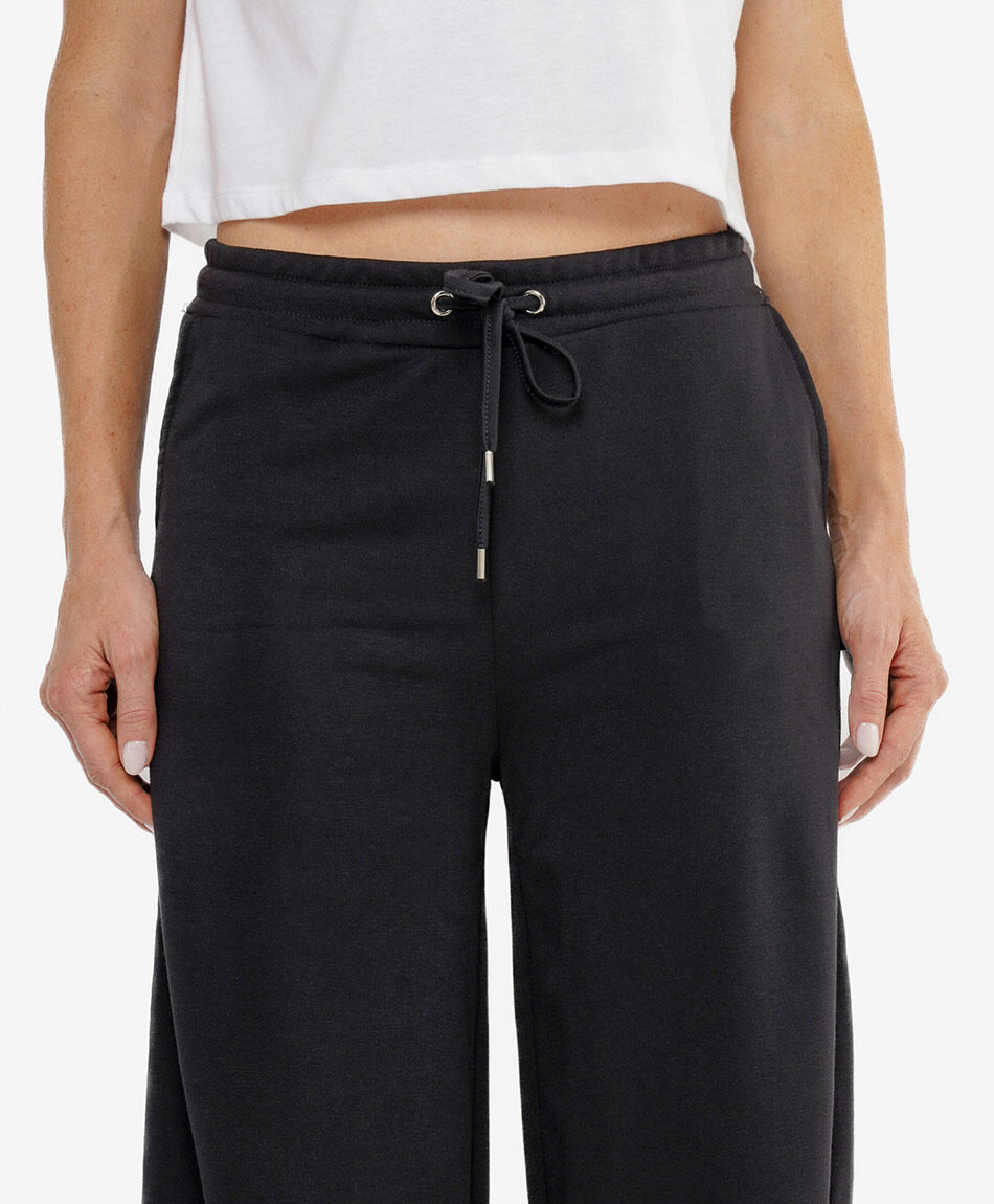 Pantal&oacute;n de buzo mujer liso wide