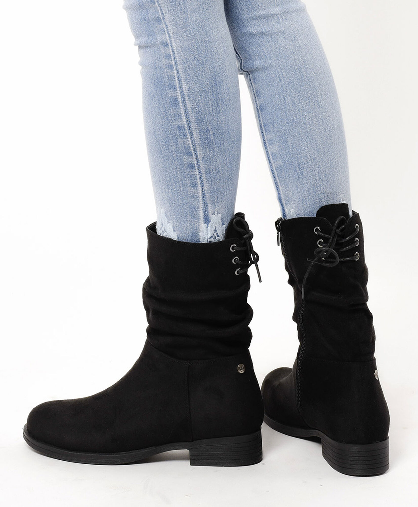 Botines Negros Botas Mujer Tricot 2021 Botines Burritos Botines De