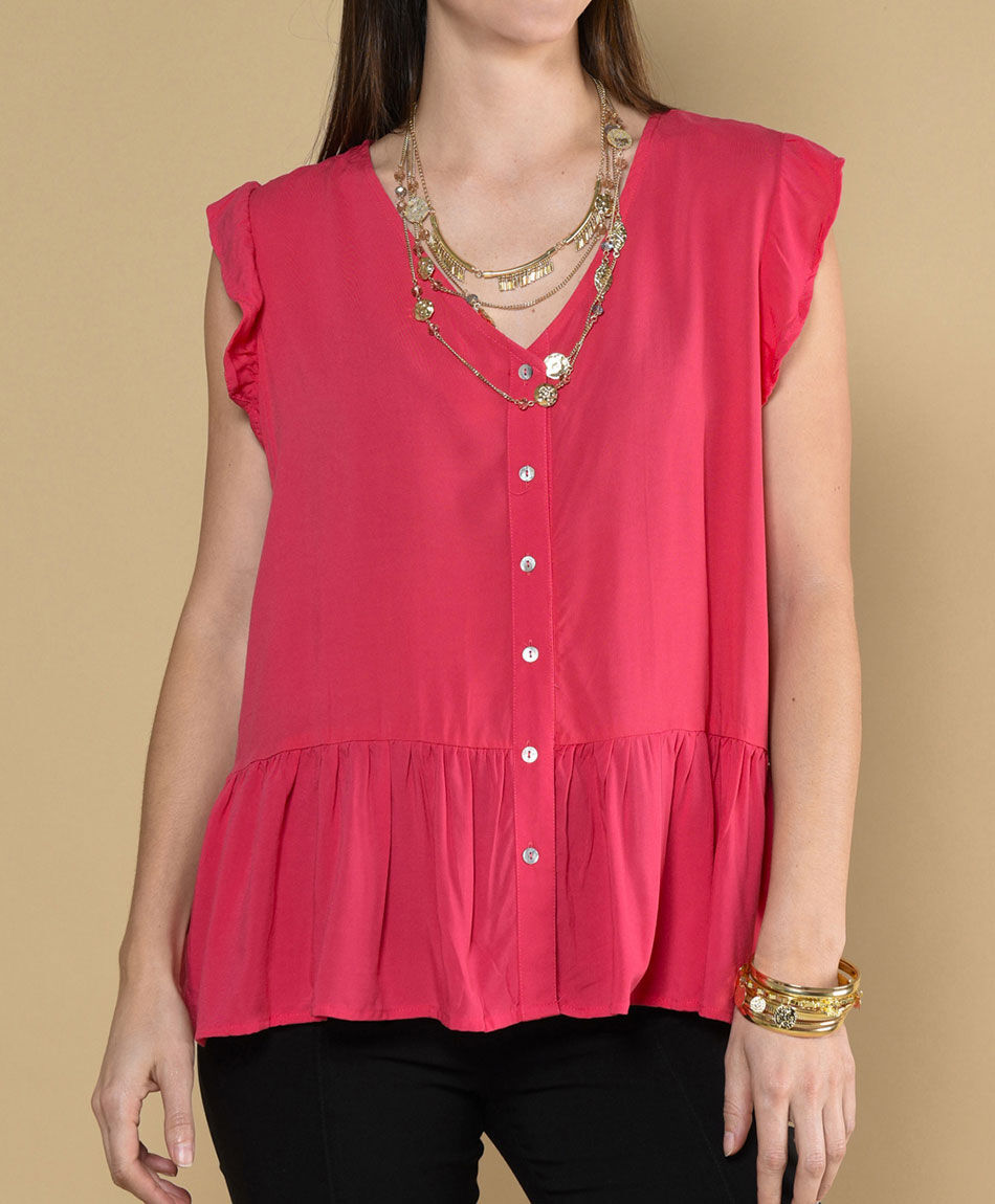 Blusa oversize manga mini