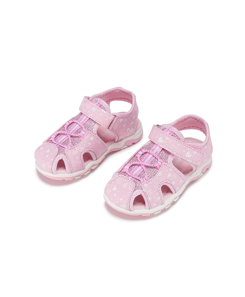 Sandalia infantil (20 a 25) outdoor corazones