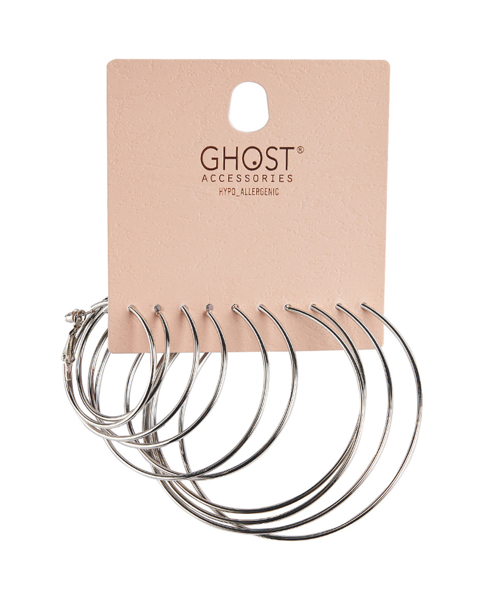Set 5 aros mujer argollas plateadas Set 5 aros mujer argollas plateadas