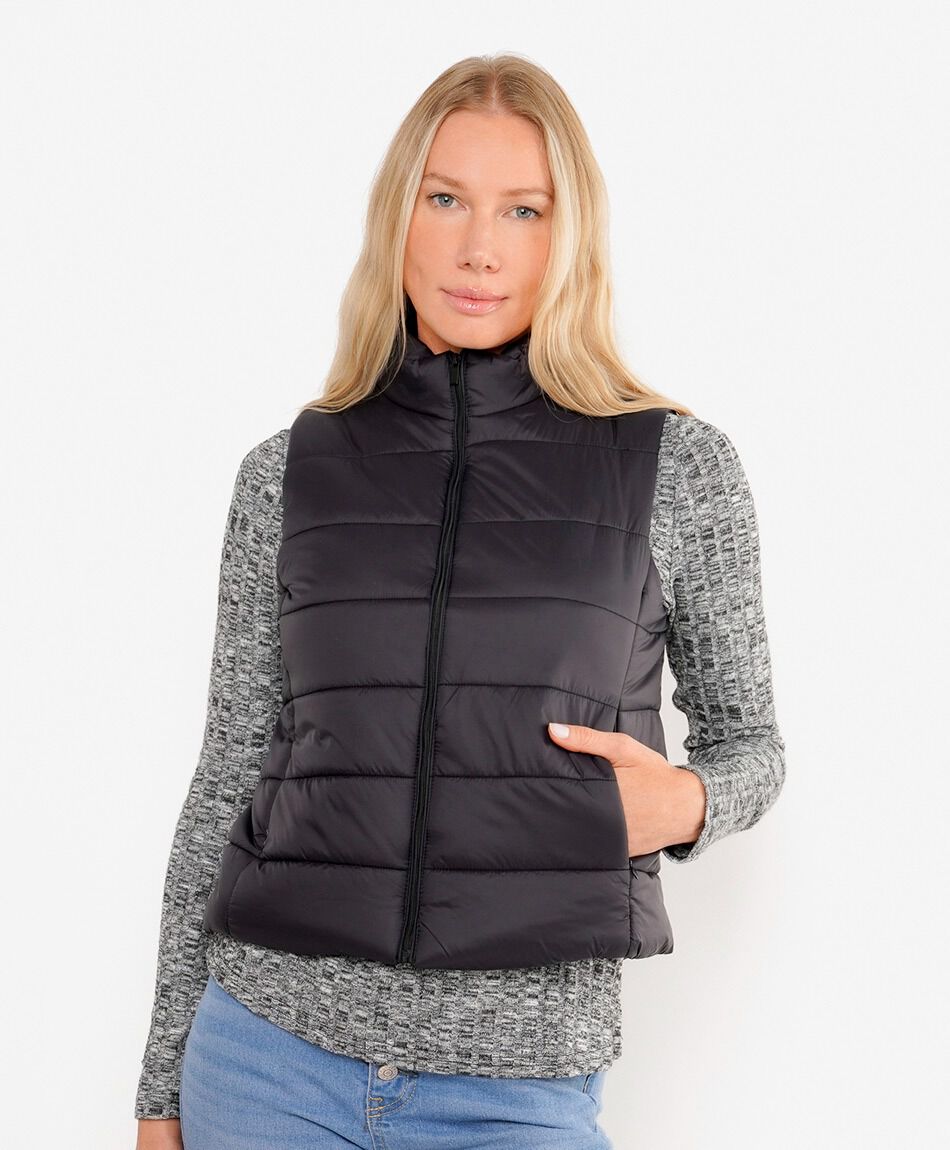 Parka mujer sin mangas costuras