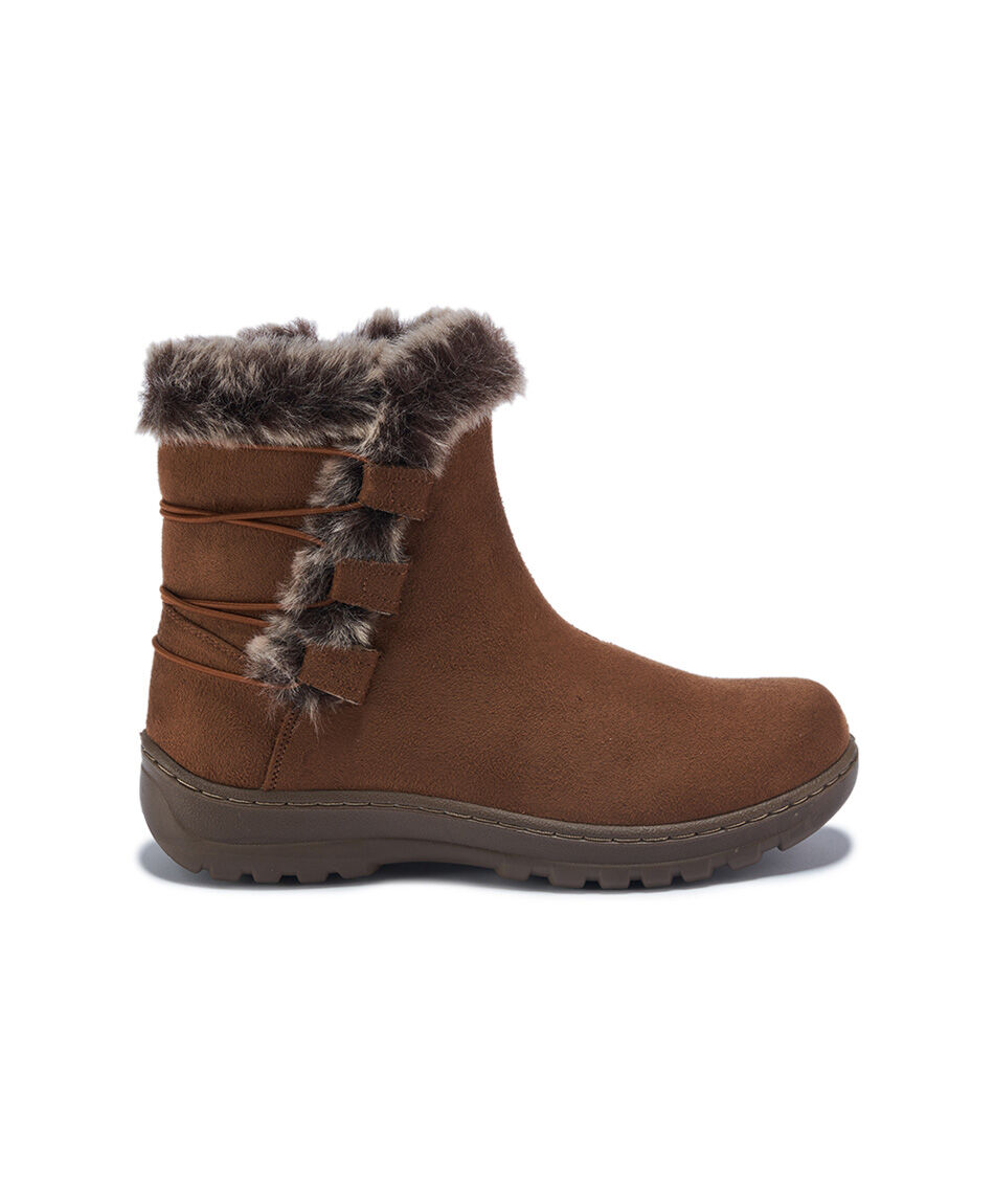 Bot&iacute;n mujer tiras vison