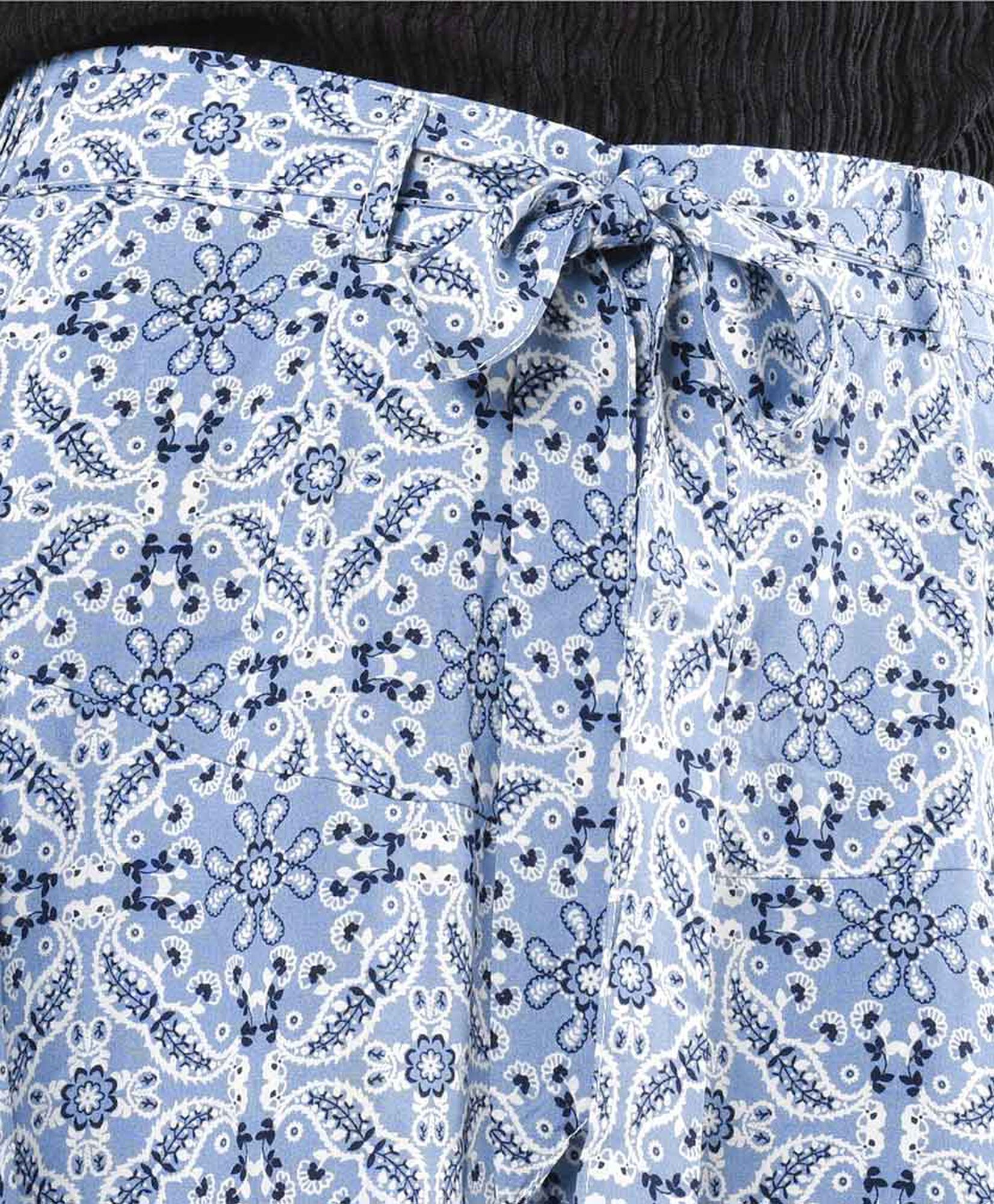 Mini falda mujer estampada azul Mini falda mujer estampada azul