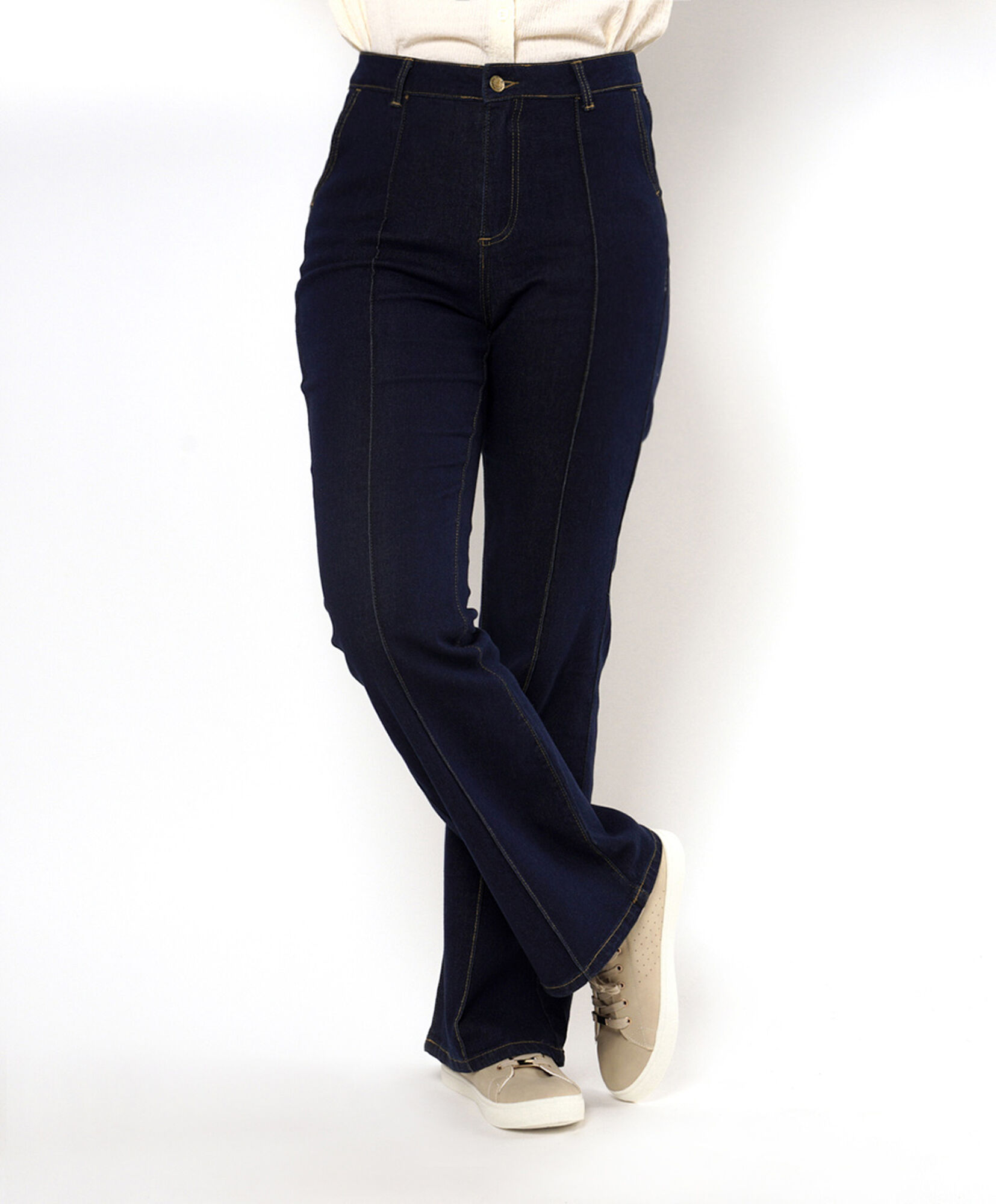 Jeans mujer bolsillo lateral flare Jeans mujer bolsillo lateral flare