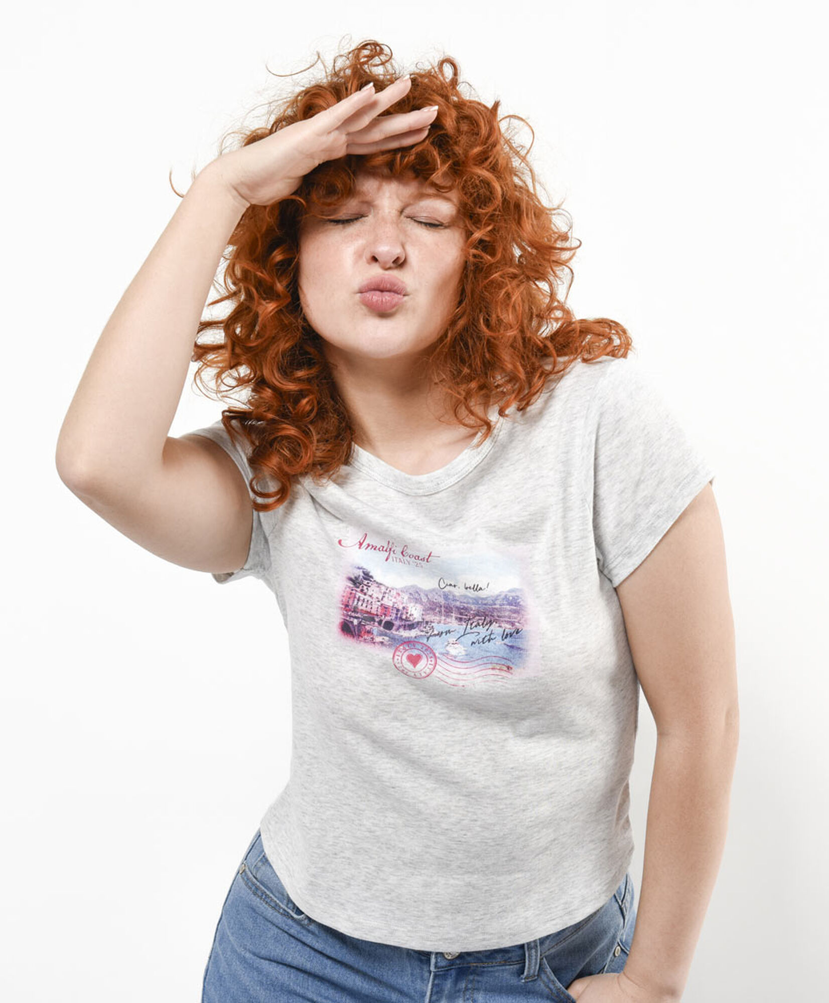 Polera mujer print italy Polera mujer print italy